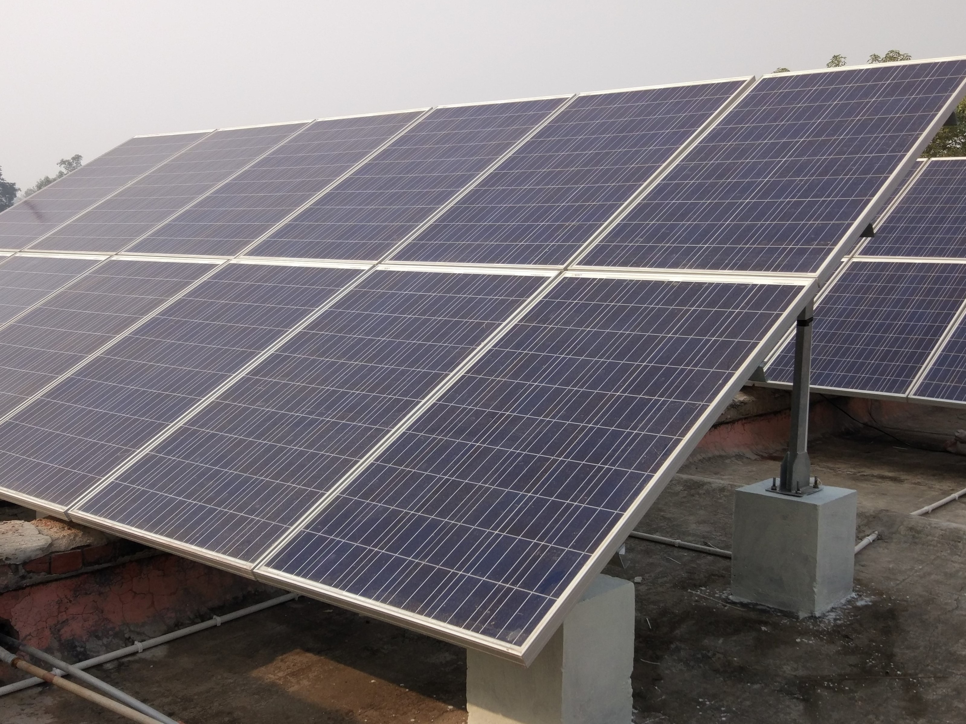 30kWp (3 nos.) AC hybrid solar power plant at Partapgarh